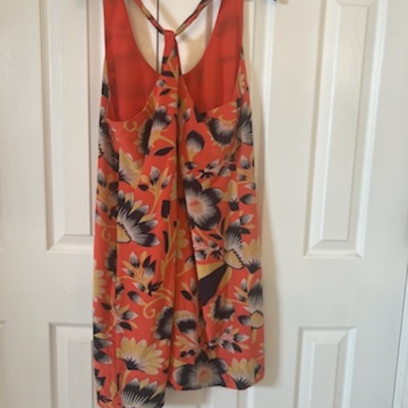 J Crew Dress Y back Orange 12 - Picture 6 of 8